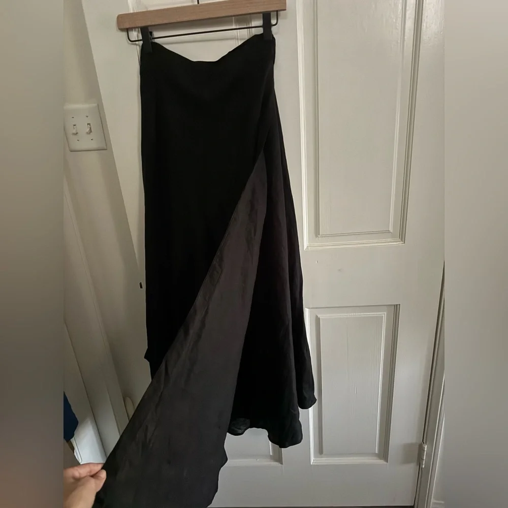 OZMA The Wrap Skirt Light Linen Black M/L - Picture 4 of 7